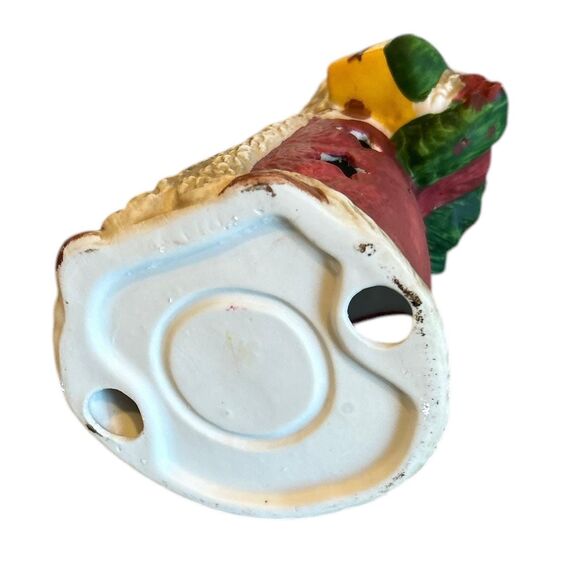 Vintage Porcelain Christmas Santa Clause Votive Tea Light Holder - Picture 6 of 6